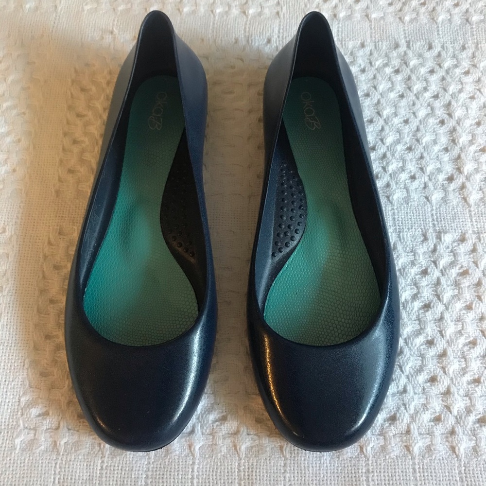 Oka-B Ballet Flats - Matte Navy